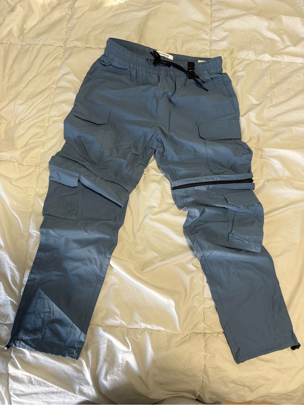 PacSun Slate Blue Convertible Cargo Pants